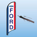 FEATHER FLAGS "STREET TALKER"  VERTICAL RED, WHITE, BLUE