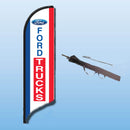 FEATHER FLAGS "STREET TALKER"  VERTICAL RED, WHITE, BLUE