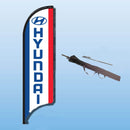 FEATHER FLAGS "STREET TALKER"  VERTICAL RED, WHITE, BLUE