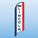 FEATHER FLAGS "STREET TALKER"  VERTICAL RED, WHITE, BLUE