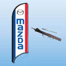 FEATHER FLAGS "STREET TALKER"  VERTICAL RED, WHITE, BLUE