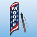 FEATHER FLAGS "STREET TALKER"  STARS & STRIPES