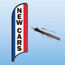 FEATHER FLAGS "STREET TALKER"  VERTICAL RED, WHITE, BLUE