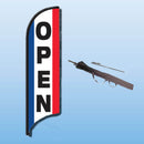 FEATHER FLAGS "STREET TALKER"  VERTICAL RED, WHITE, BLUE