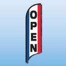 FEATHER FLAGS "STREET TALKER"  VERTICAL RED, WHITE, BLUE