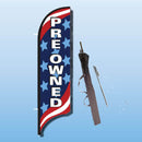 FEATHER FLAGS "STREET TALKER"  STARS & STRIPES