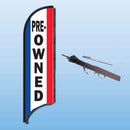 FEATHER FLAGS "STREET TALKER"  VERTICAL RED, WHITE, BLUE