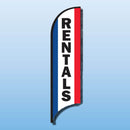 FEATHER FLAGS "STREET TALKER"  VERTICAL RED, WHITE, BLUE