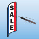 FEATHER FLAGS "STREET TALKER"  VERTICAL RED, WHITE, BLUE