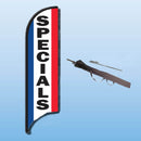 FEATHER FLAGS "STREET TALKER"  VERTICAL RED, WHITE, BLUE