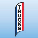 FEATHER FLAGS "STREET TALKER"  VERTICAL RED, WHITE, BLUE