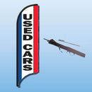 FEATHER FLAGS "STREET TALKER"  VERTICAL RED, WHITE, BLUE