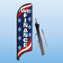 FEATHER FLAGS "STREET TALKER"  STARS & STRIPES