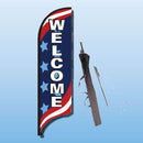 FEATHER FLAGS "STREET TALKER"  STARS & STRIPES