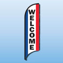FEATHER FLAGS "STREET TALKER"  VERTICAL RED, WHITE, BLUE