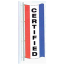 Double Faced Stock Message Free Flying Drape Flag