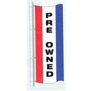Single Faced Stock Message Free Flying Drape Flag