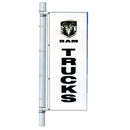 Double Faced Dealer Free Flying Drape Flag