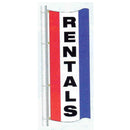 Double Faced Stock Message Free Flying Drape Flag