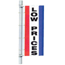 Single Faced Stock Message Bracket Drape Flag