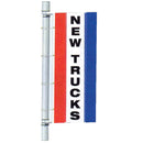 Single Faced Stock Message Bracket Drape Flag