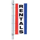 Double Faced Stock Message Bracket Drape Flag