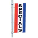 Single Faced Stock Message Bracket Drape Flag