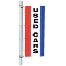 Single Faced Stock Message Bracket Drape Flag