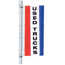 Single Faced Stock Message Bracket Drape Flag