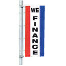 Single Faced Stock Message Bracket Drape Flag