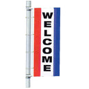 Single Faced Stock Message Bracket Drape Flag