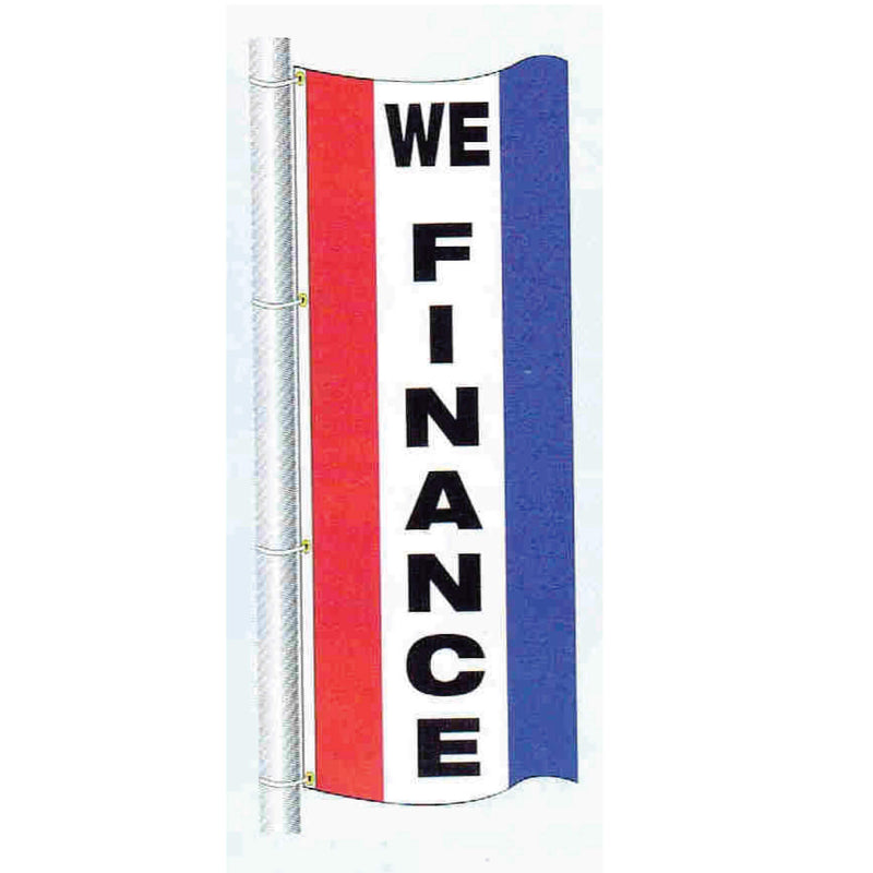 Single Faced Stock Message Free Flying Drape Flag