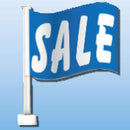 Slogans and Checkered Double-pane Clip-On Flags