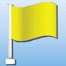 Slogans and Checkered Double-pane Clip-On Flags