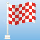 Slogans and Checkered Single-pane Clip-On Flags