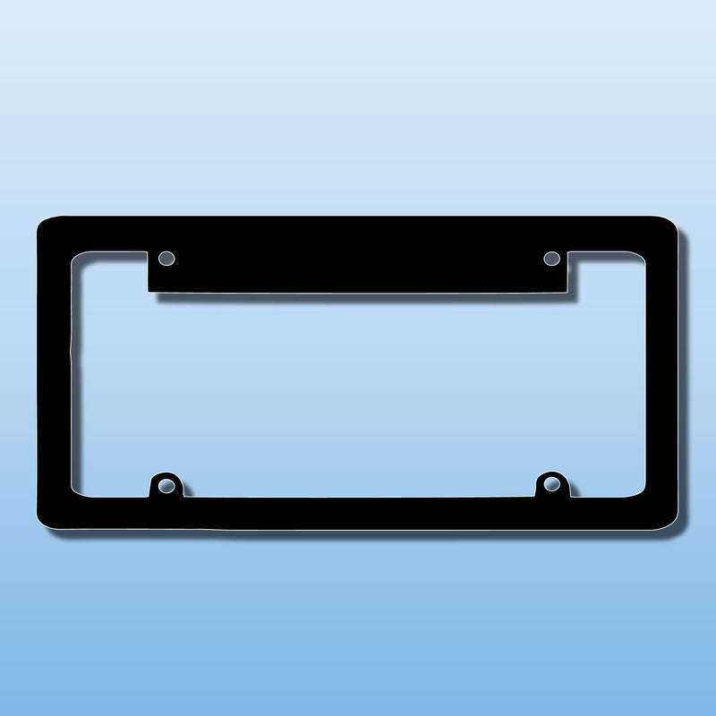 Polypropylene Plastic License Plate Frames Custom Screen Printed and Screen Printed Reflective Inserts