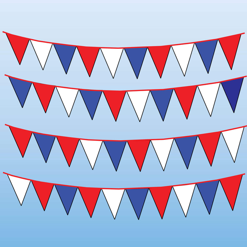 120' 4 Mil Poly Pennants