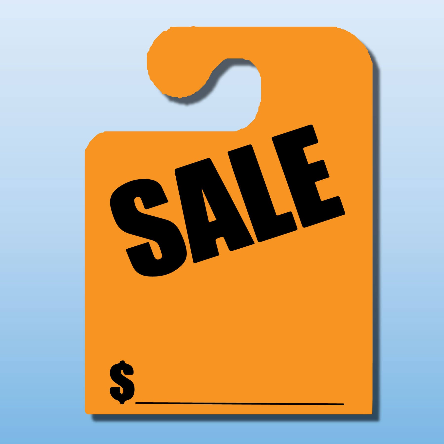 Hook Style Windshield Mirror Hanging Tag