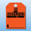 Windshield Mirror Hanging Tag.