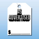 Windshield Mirror Hanging Tag.