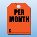 Windshield Mirror Hanging Tag.