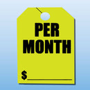 Windshield Mirror Hanging Tag.