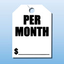 Windshield Mirror Hanging Tag.