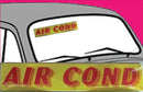 Vinyl 14 1/2" Slogans AIR COND Red Yellow