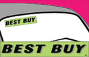 Vinyl 14 1/2" Slogans BEST BUY chartreuce-green