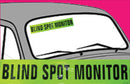 Vinyl 14 1/2" Slogans BLIND SPOT MONITOR chartreuce-green