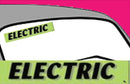 Vinyl 14 1/2" Slogans ELECTRIC chartreuce-green