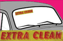 Vinyl 14 1/2" Slogans EXTRA CLEAN red yellow