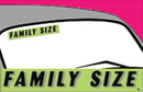 Vinyl 14 1/2" Slogans FAMILY SIZE chartreuce-green