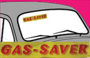 Vinyl 14 1/2" Slogans Gas Saver red yellow